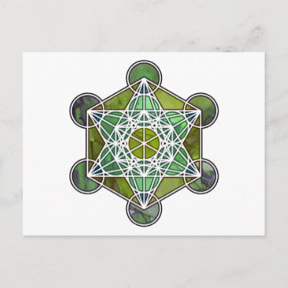 GreenMetatronCube Vykort