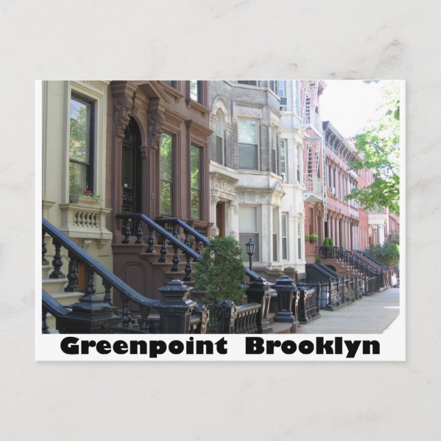 Greenpoint Brooklyn Brunstenhus Vykort (Framsida)