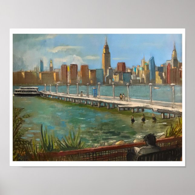 "Greenpoint (Brooklyn NYC)" 11 x 14 tum | av M. Ko Poster (Framsidan)
