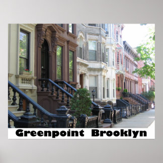 Greenpoint Brooklyn Poster Skriv ut på Canvas