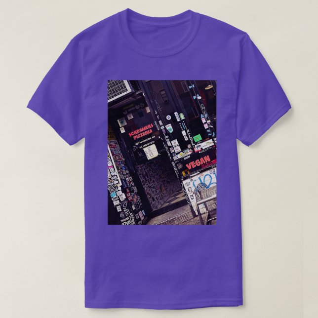 Greenpoint Pizza Brooklyn New York City T Shirt (Design framsida)