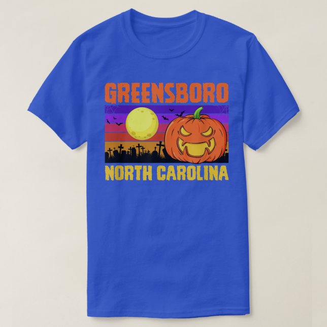 Greensboro North Carolina Happy halloween Party Lo T Shirt (Design framsida)