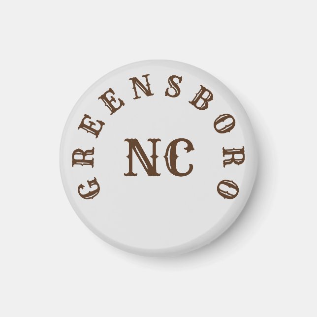 Greensboro, North Carolina Magnet (Framsidan)