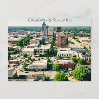 Greensboro, North Carolina Postcard Travel Vykort