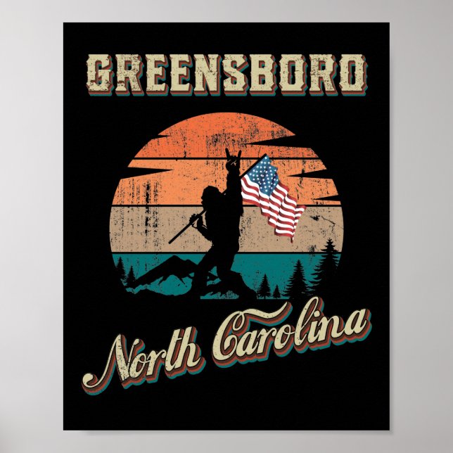 Greensboro North Carolina Poster (Framsidan)