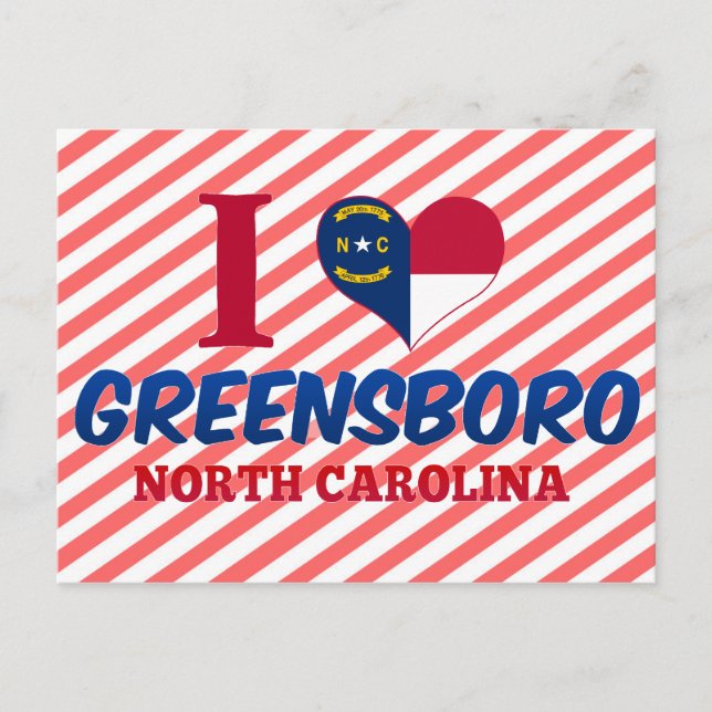 Greensboro, North Carolina Vykort (Framsida)