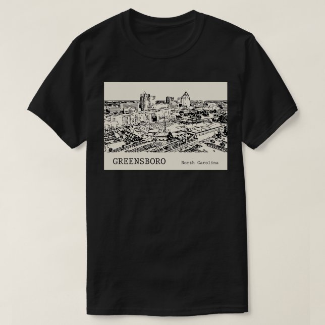 Greensboro North olina 3 T Shirt (Design framsida)
