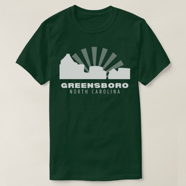 Greensboro Skyline T Shirt (Design framsida)