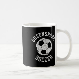 Greensboro Soccer Retro Distressed 90's Vintage Kaffemugg