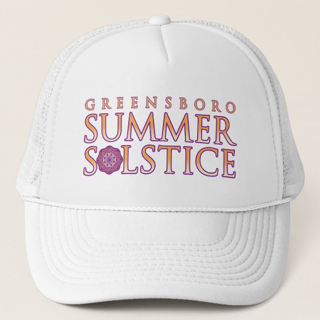 Greensboro Sommarsolstånd enkel souvenir Keps (Framsida)