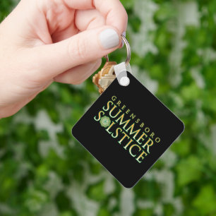 Greensboro sommarsonsolstånd färgglad branding sva nyckelring