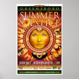 Greensboro Summer Solstice 2014 Suvenir Poster