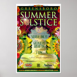 Greensboro Summer Solstice 2015 Suvenir Poster