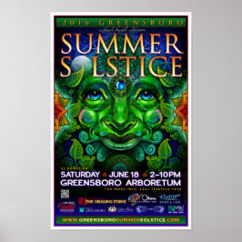 Greensboro Summer Solstice 2016 Suvenir Poster