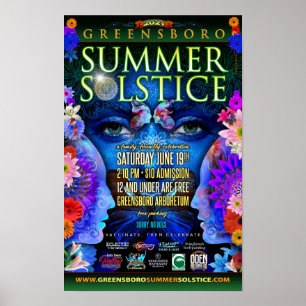 Greensboro Summer Solstice 2021 Minnessak Poster