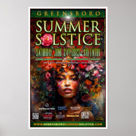 Greensboro Summer Solstice 2023 Suvenir Poster