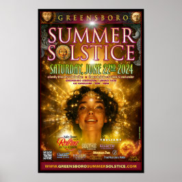 Greensboro Summer Solstice 2024 souvenir Poster
