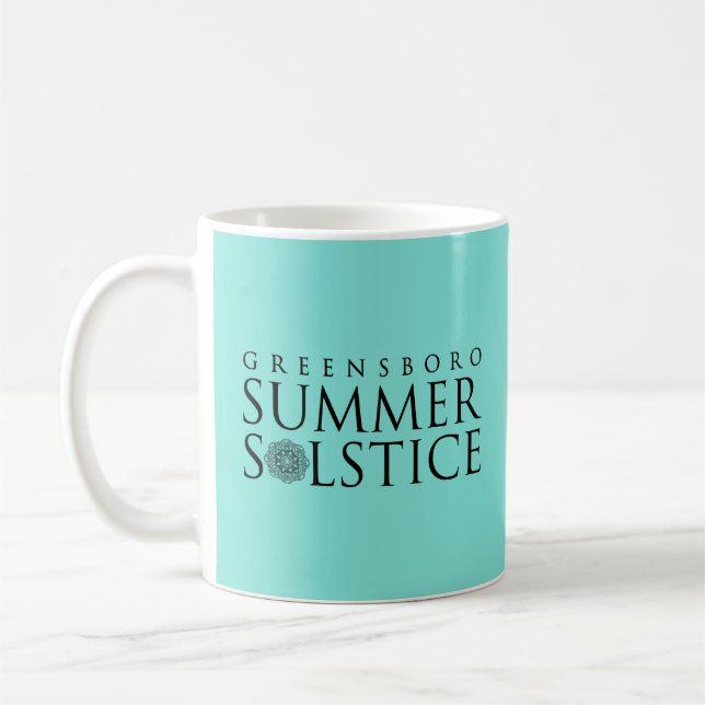 Greensboro Summer Solstice Ljus Turkos Kaffemugg (Vänster)