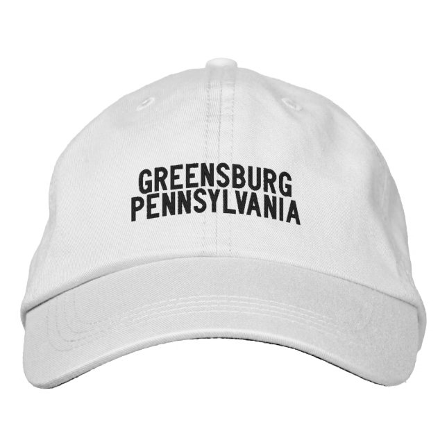 Greensburg Pennsylvania mössa Broderad Keps (Framsida)