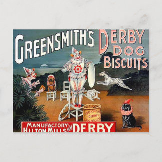 Greensmith's Hund Biscuits Postcard Vykort