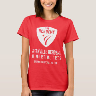 Greenville akademivit skyddar logotypen t shirt