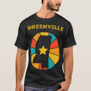 Greenville Mississippi Vintage Distress Souvenir T Shirt