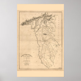 Greenville, SC Historical Vintage Wall Art Poster