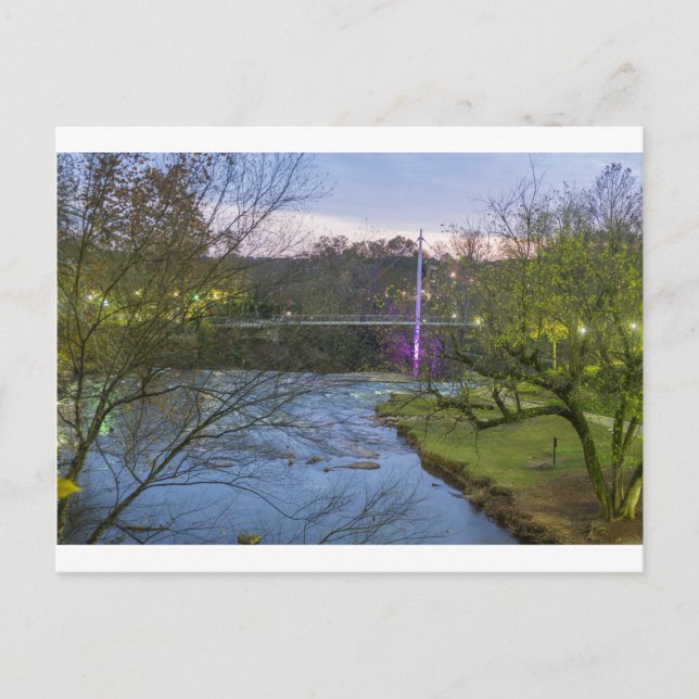 Greenville South Carolina-fribron Vykort (Framsida)