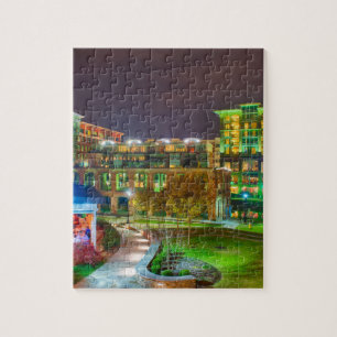 Greenville South Carolina i stadens centrum Pussel