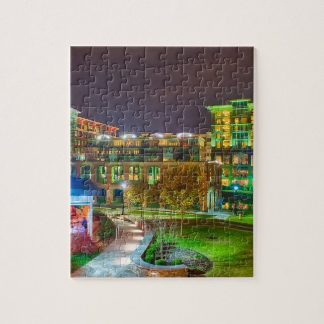 Greenville South Carolina i stadens centrum Pussel (Vertikal)