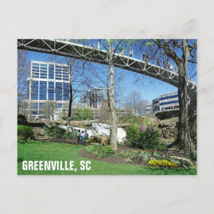 Greenville South Carolina Liberty Bridge Travel Vykort