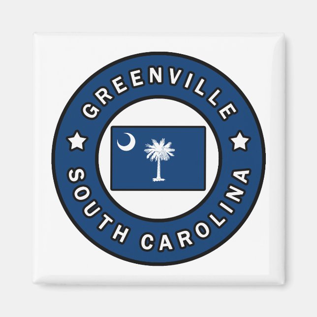 Greenville South Carolina Magnet (Framsidan)