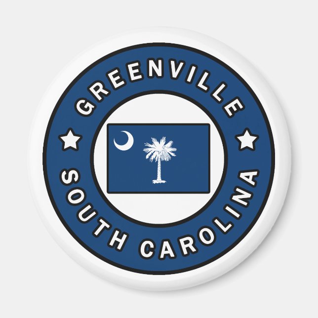 Greenville South Carolina Magnet (Framsidan)