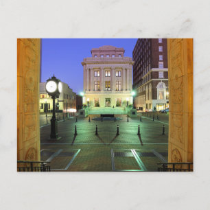 Greenville, South Carolina, Midtown på natten Vykort