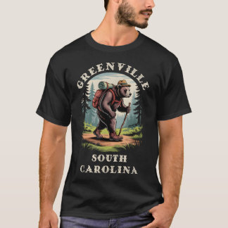 Greenville South Carolina Sc Blue Ridge Vandring T Shirt