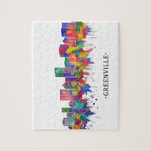 Greenville South Carolina Skyline Pussel