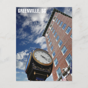 Greenville South Carolina Travel Photo Vykort