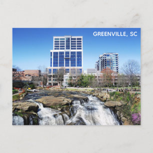 Greenville South Carolina Travel Photo Vykort