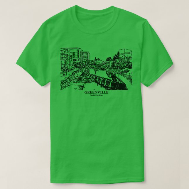 Greenville South olina 1 T Shirt (Design framsida)