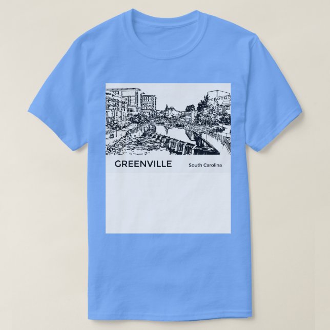 Greenville South olina T Shirt (Design framsida)