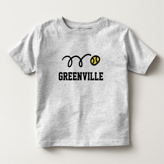 Greenville tennis t-shirts, för manar kvinnor och  t-shirt (Framsida)