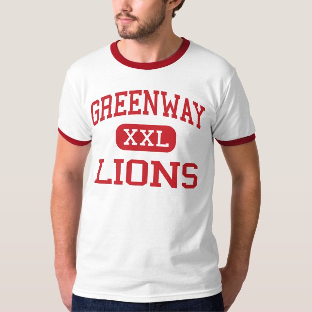 Greenway - lejon - mellanstadium - Phoenix Arizona T Shirt (Framsida)