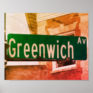 Greenwich Ave, Greenwich, CT Poster