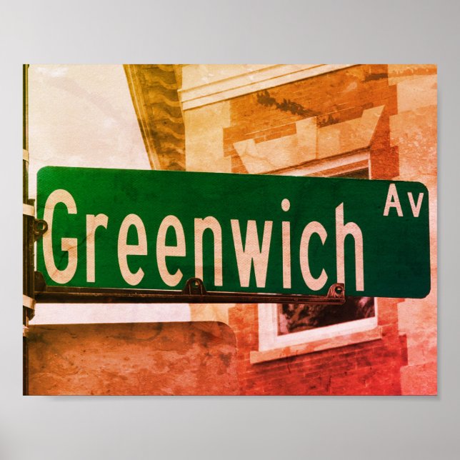 Greenwich Ave, Greenwich, CT Poster (Framsidan)