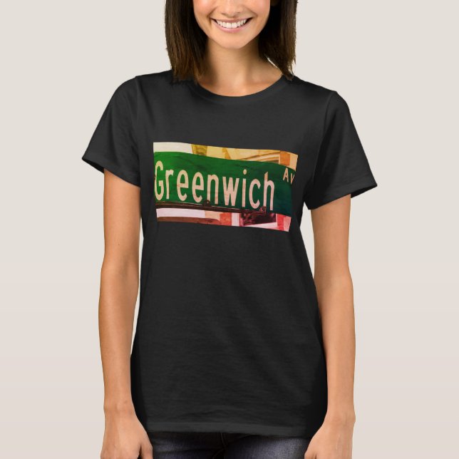 Greenwich Ave, Greenwich, CT-Shirt T Shirt (Framsida)