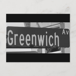 Greenwich Ave, Greenwich, CT Vykort