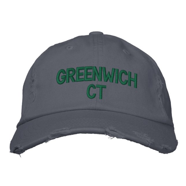 GREENWICH CT - EMBROIDERED CAP BRODERAD KEPS (Framsida)