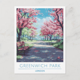 Greenwich Park London England Travel Vykort
