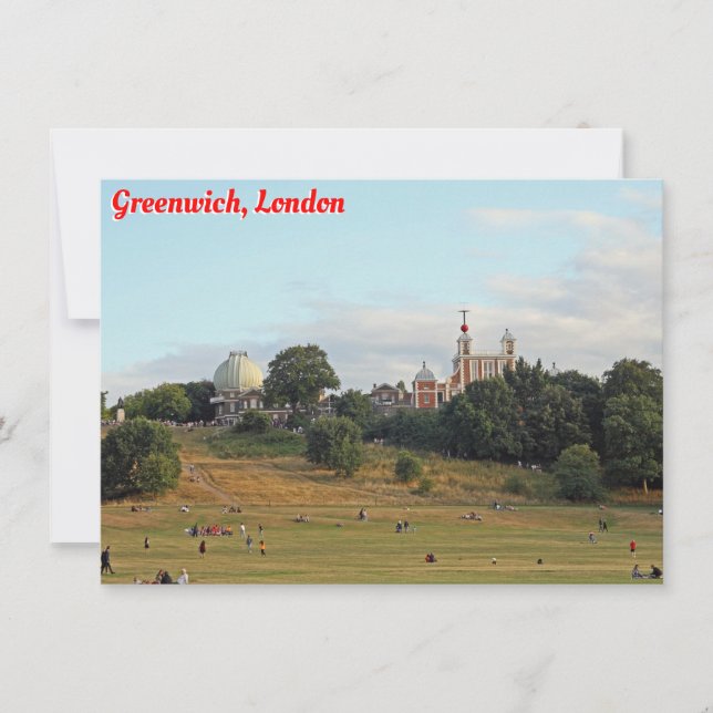 Greenwich Park, London-kort (Framsida)