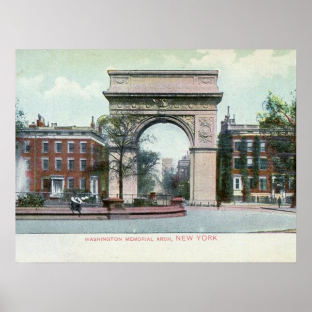 Greenwich Village, New York City Vintage Poster (Framsidan)